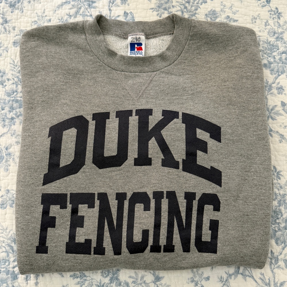Genuine Vintage Duke University Fencing Crewneck Size Large